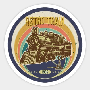 RETRO TRAIN Sticker